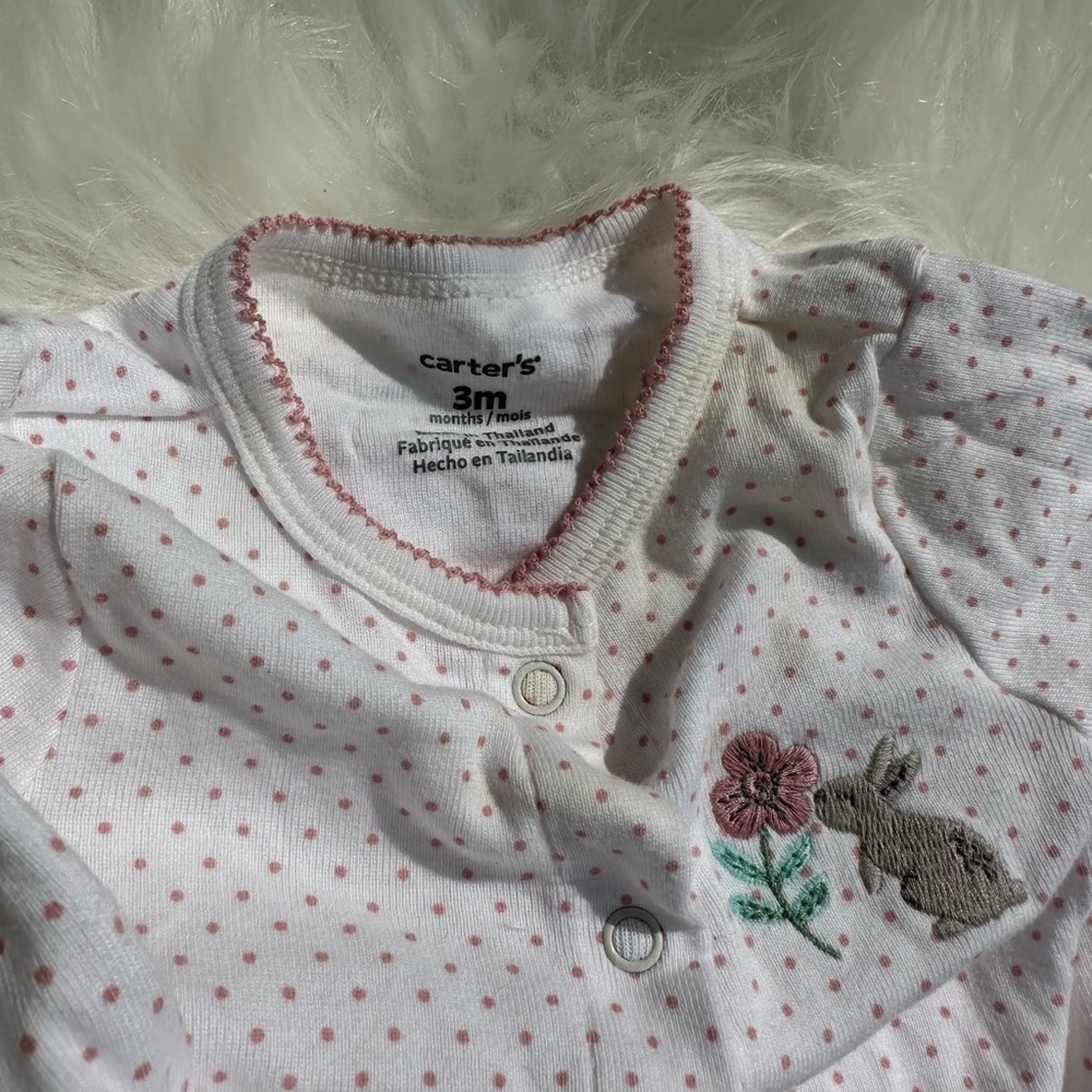 5/$30 Carter’s 3 Months Footless Button Footies​ - Picture 12 of 13